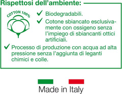 Lenjerie de igienă GOLD BABY, Pachet de 15, Copii, 100% Bumbac Hidrofil, 40 x 80 cm, Hipoalergenic și Biodegradabil, Testat Dermatologic, Fabricat în Italia Servetele Umede Bebelusi Naty Shop