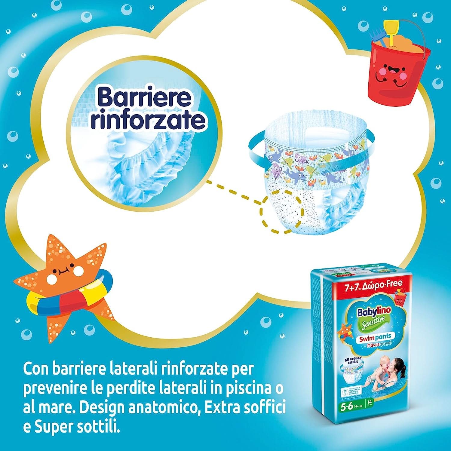 Boxers de bain sensibles, couches pour la mer et la piscine Mère et Enfant Naty Shop