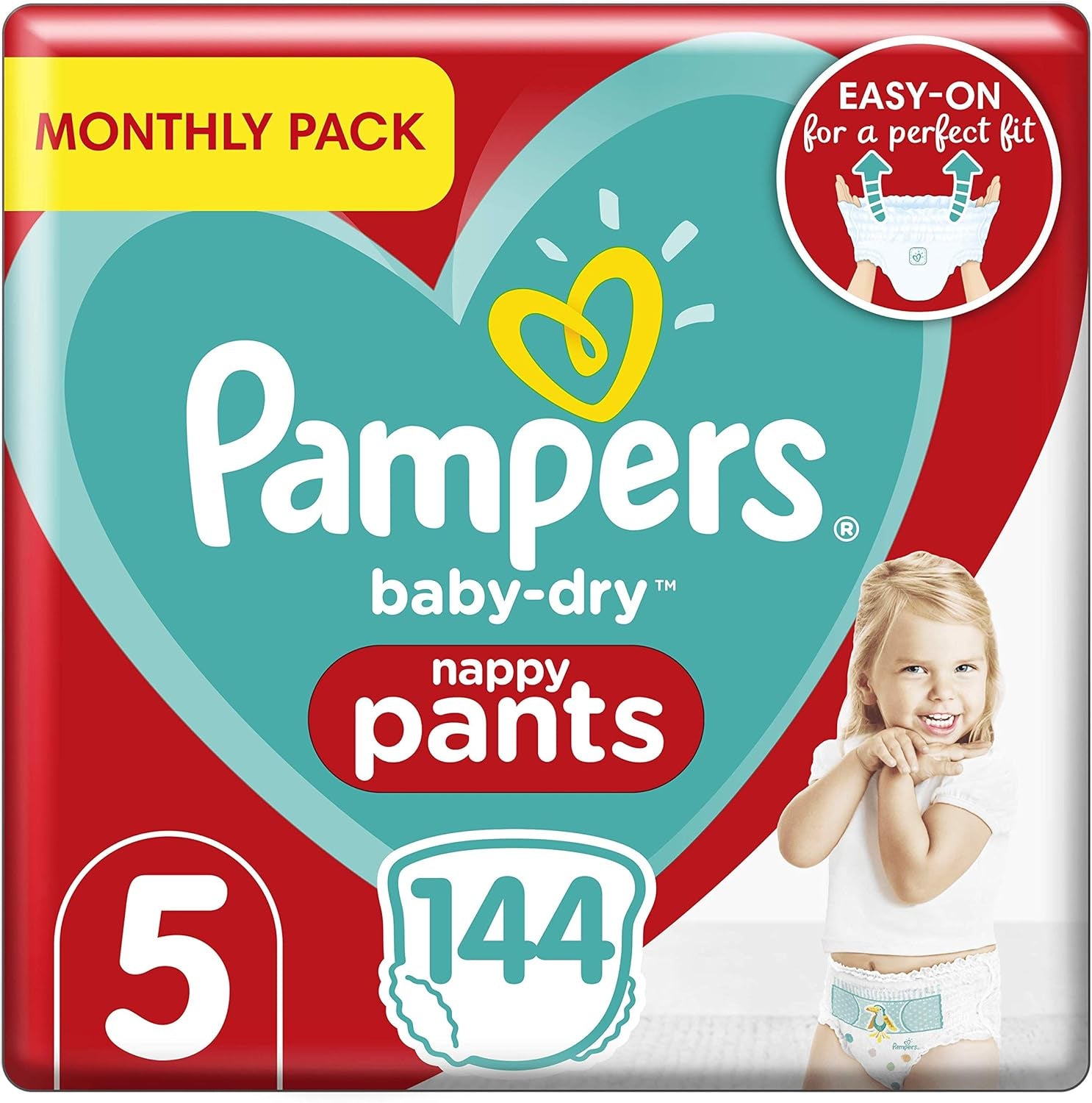 Pampers (ancienne version), culottes, taille 4, 9 kg-15 kg, paquet de trois (1 x 88 couches)