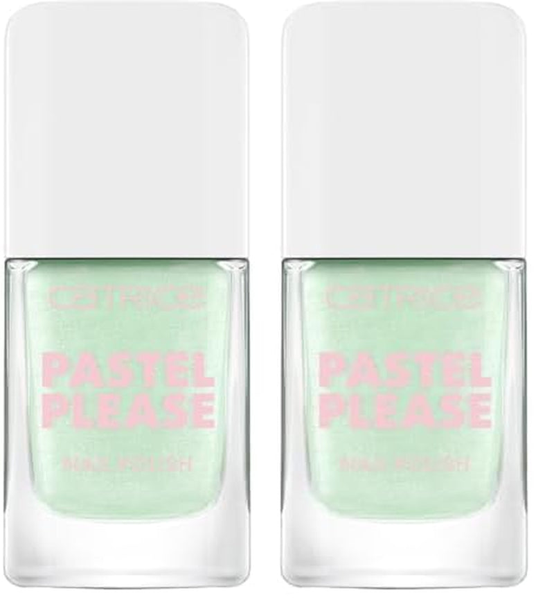 Catrice Pastel Please Vernis à ongles 040 Mint Breeze Vert clair Vernis à ongles pailleté profondément coloré hautement pigmenté Vegan 10,5 ml
