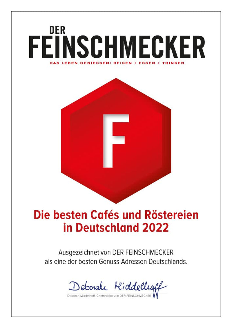 CARROUX Espresso, Bohnen ganze (6x 500 g). Pour Siebträger u. Machines à café automatiques. Frisch geröstete Kaffeebohnen der Privat-Rösterei à Hambourg