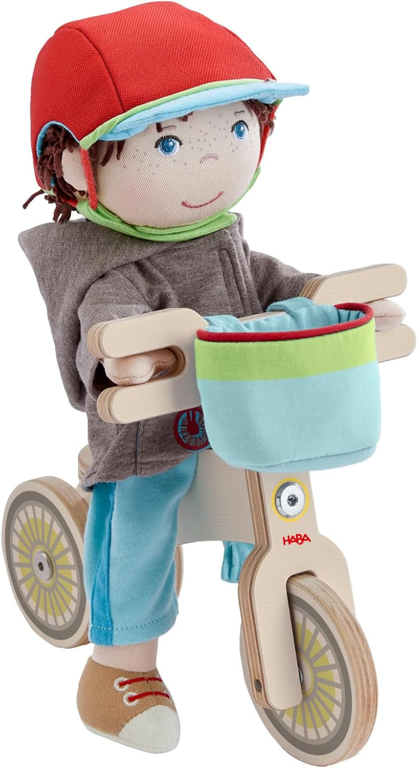 HABA Puppe Lian – Weiche Stoffpuppe 30 cm, ideal für Babys und Kleinkinder, waschbar & leicht an- und ausziehbar, ab 18 Monaten – 1302109001