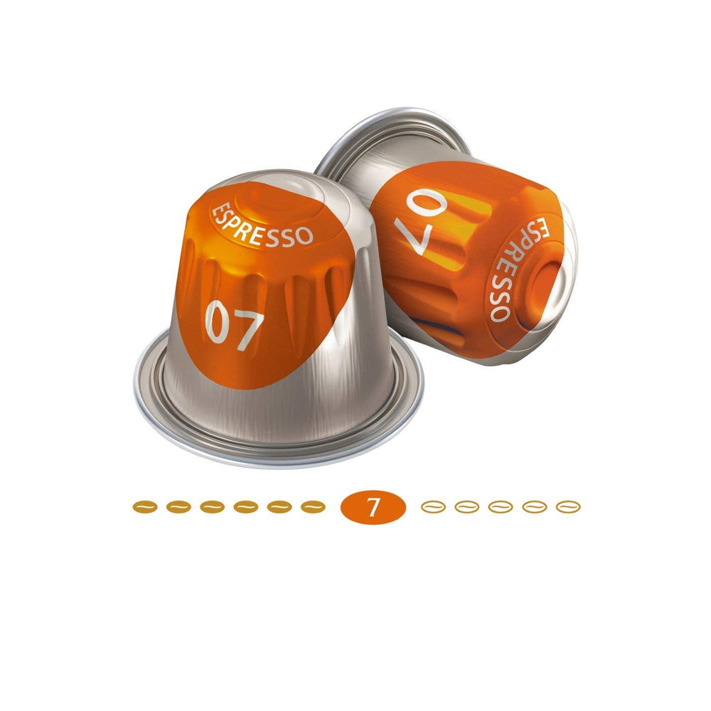 Cafés à café Lungo Classico, intensité 6 sur 12, 20 cafés compatibles Nespresso®*, 10 x 20 & Cafés Espresso Classico, intensité 7 100 cafés compatibles Nespresso®*, 10x10 cafés