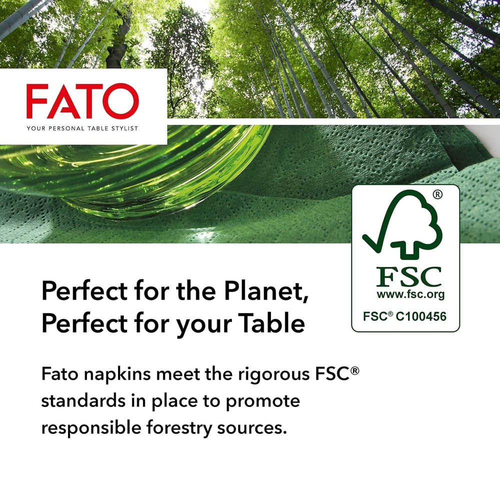 - Serviettes en papier jetables, idéales pour les déjeuners et les buffets décontractés, paquet de 50 serviettes, taille 33 x 33, 4 plis, 2 épaisseurs, rouge, papier 100 % pure cellulose, certifié Fsc.