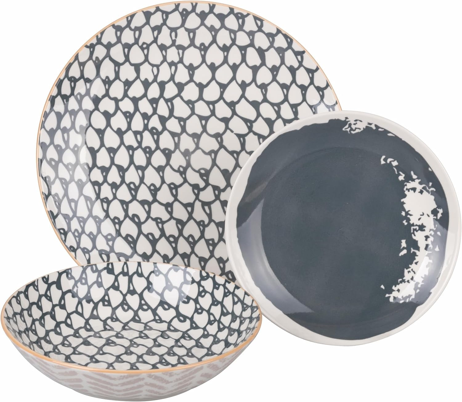 Soho Ensemble de 18 pièces en porcelaine, 6 places assises