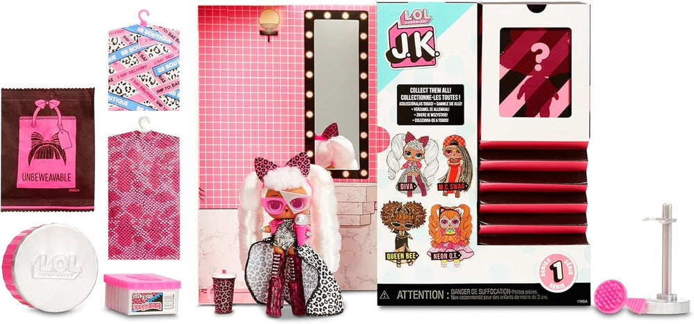 LOL Surprise JK Mini-Modepuppe - 15 Surprises, Vêtements et Accessoires - Ab 6 Jahren - Sammlerstück - Diva