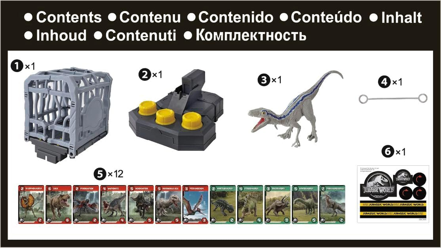 EPOCH Games, Jurassic World - Cage Breaker, 7523, jouet dinosaure, jeu de société pour enfants à partir de 4 ans