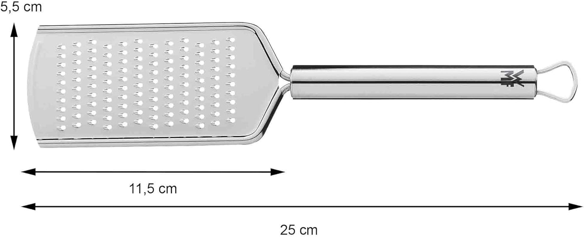 Râpe à fromage WMF Profi plus en acier inoxydable 25 cm, surface de rasage fine Éplucheur Naty Shop