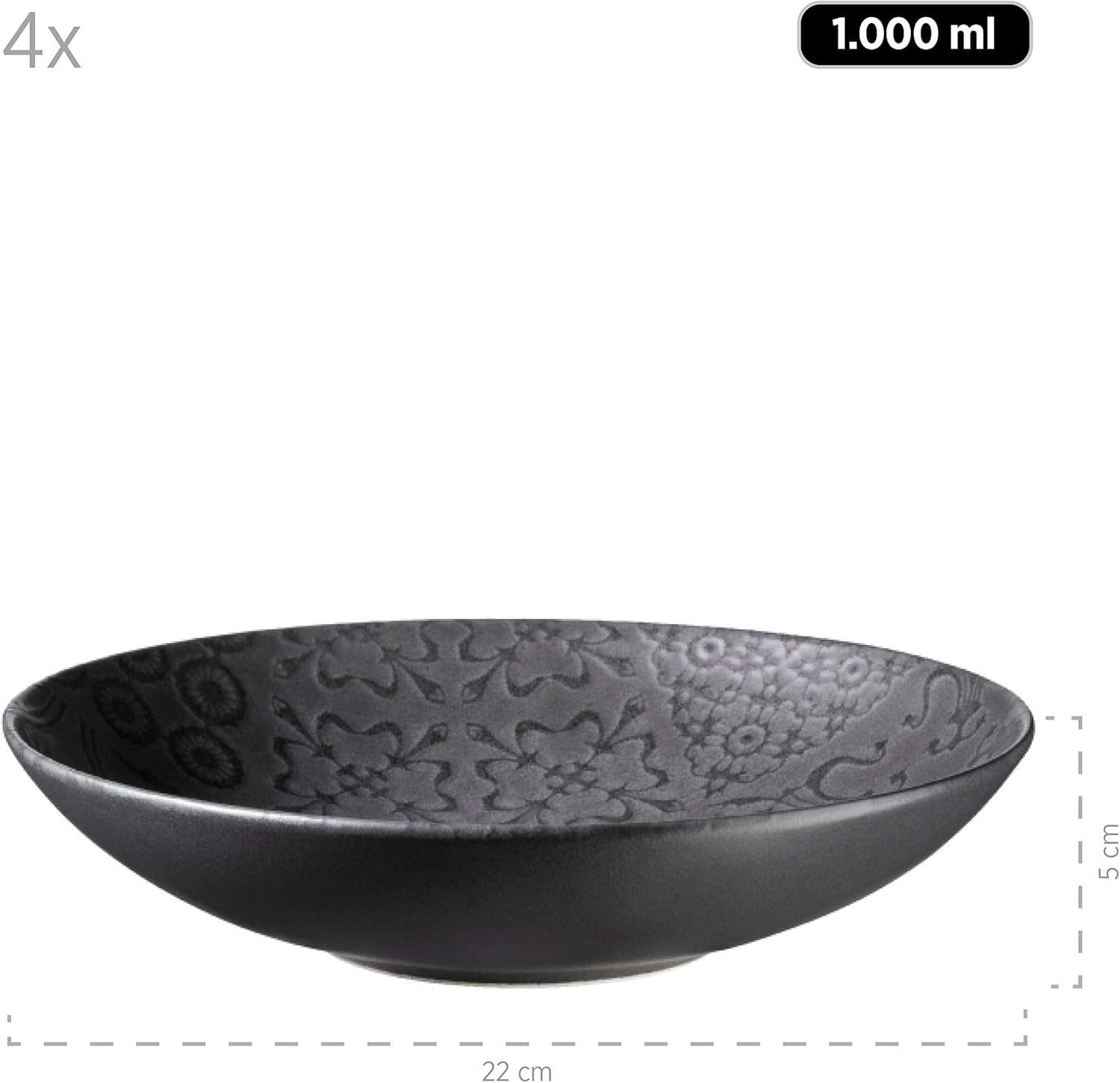 MÄSER 935076 Series Tiles Serviciu de masă Vintage pentru 4 persoane în stil maur Seturi vesela masa Naty Shop