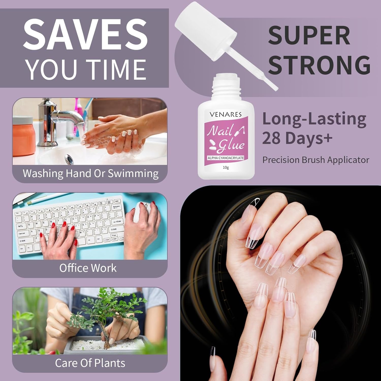 Faux ongles courts ballerine, 500 pièces, colle sur 12 tailles, ongles artificiels, Gel doux et court, couverture complète, pointes pour ongles en Gel courts S