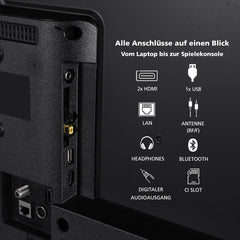 Televizor Toshiba 40LV2E63DAZ de 40 de inci/TV inteligent VIDAA (Full HD, HDR, tuner triplu, Bluetooth, Dolby Audio) [2024]