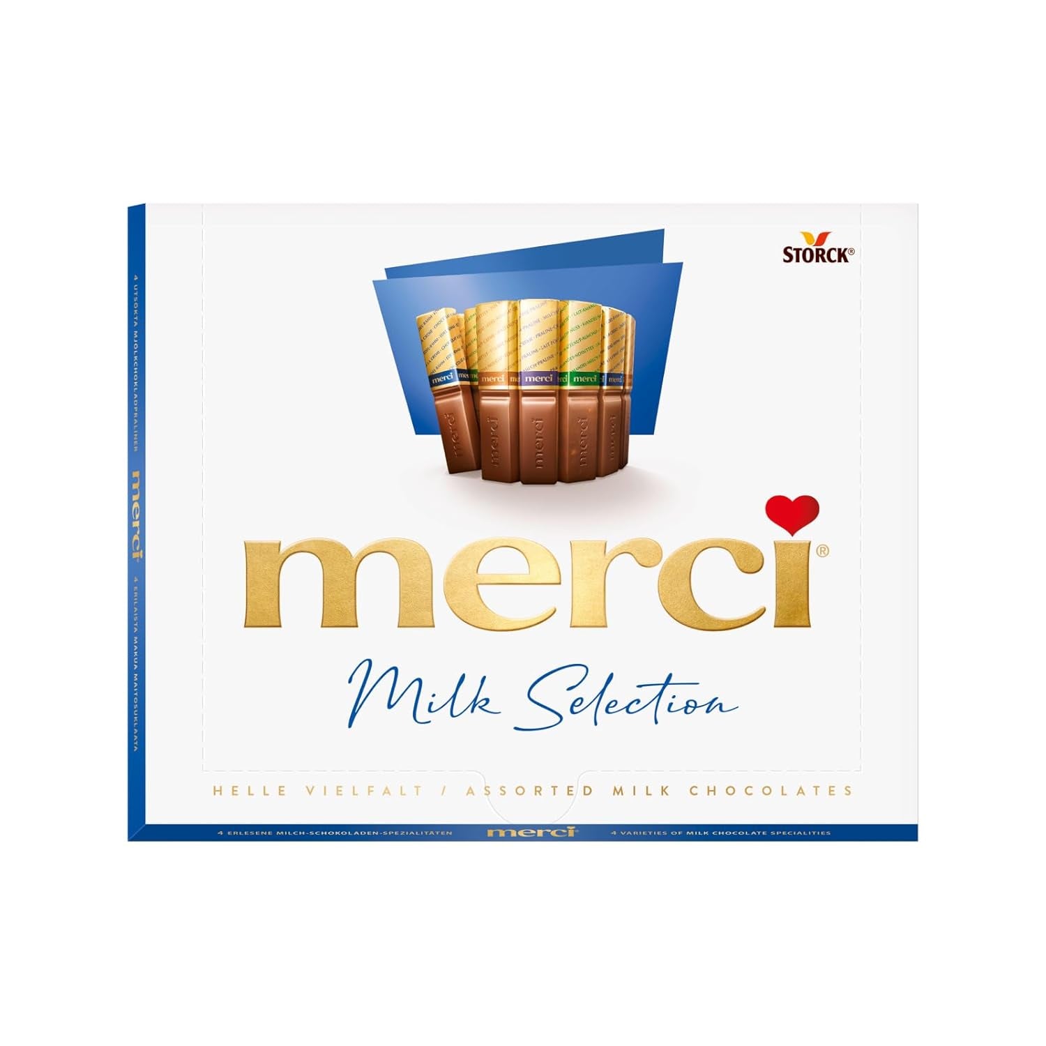 merci Variété Mousse au Chocolat Finest Selection – 1 x 210 g – Spécialités Mousse au Chocolat Exquise – Pralinés fourrés et non fourrés