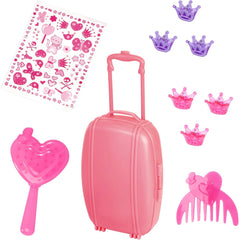 Bayer Design 94635AA Charlene Poupée interactive fonctionnelle avec cheveux et yeux endormis, parle et chante 90 phrases, 2 poèmes et 8 chansons, 46 cm, rose