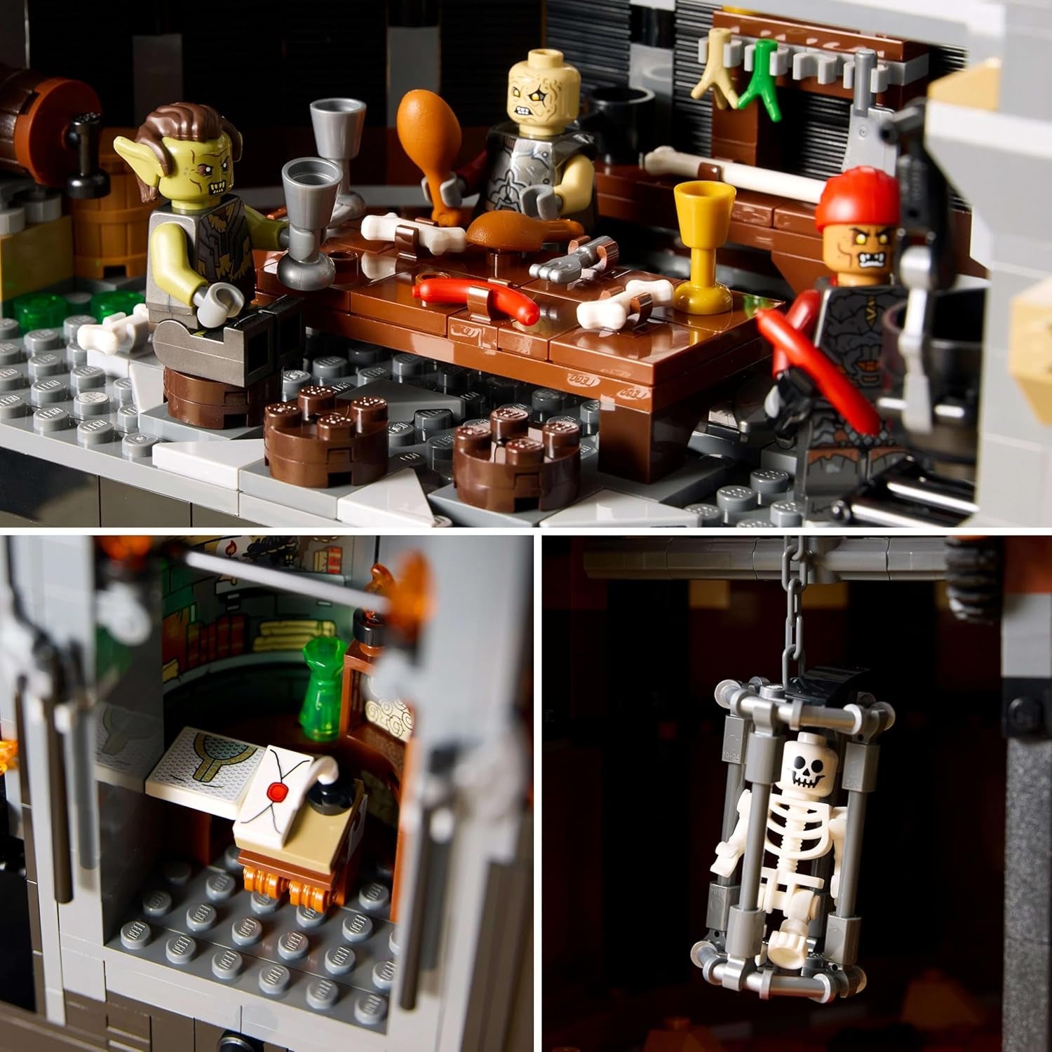 LEGO Icons Stăpânul Inelelor: Barad-Door, set de construcție pentru adulți cu minifigurinele Sauron, Gothmog, Orc, Frodo, Sam și Gollum, Memorabilia filmului, piesă de colecție pentru fani 10333 Seturi de constructie Besuche den LEGO-Store