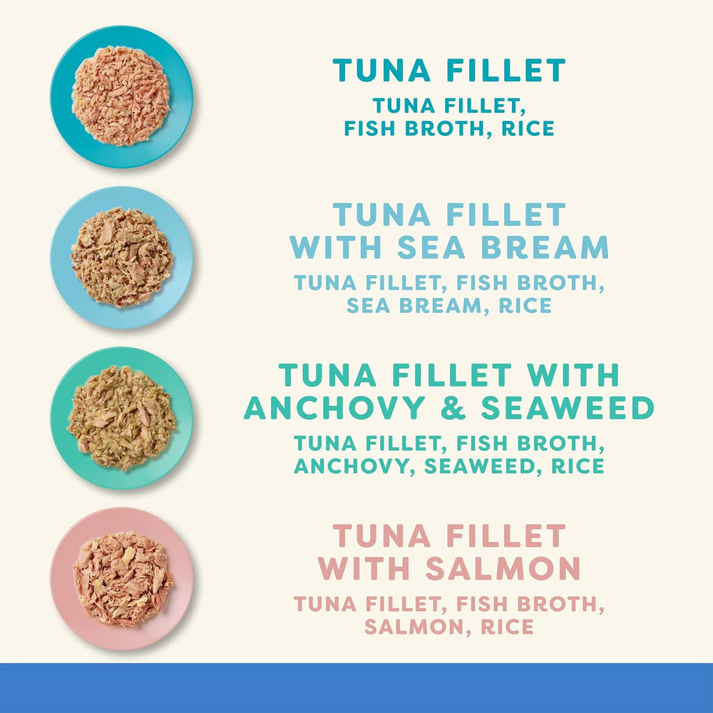 Applaws Sachets de sélection de poisson de nourriture humide pour chats 100% naturels en bouillon - Paquet de 24 sachets x 70 g