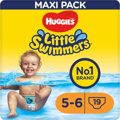 Couches de bain Huggies Little Swimmers taille 5/6 (12-18 kg), 1 paquet de 19 pièces