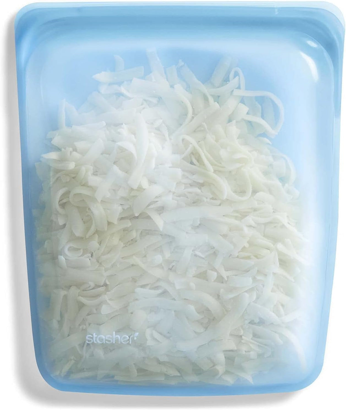 Stasher Bag Sac alimentaire réutilisable en silicone de qualité supérieure, demi-gallon, bleu, durable, four, lave-vaisselle, congélateur, sac à déjeuner écologique, préparation des aliments, 1893 ml, boîtes de conservation des aliments Naty Shop Bleu