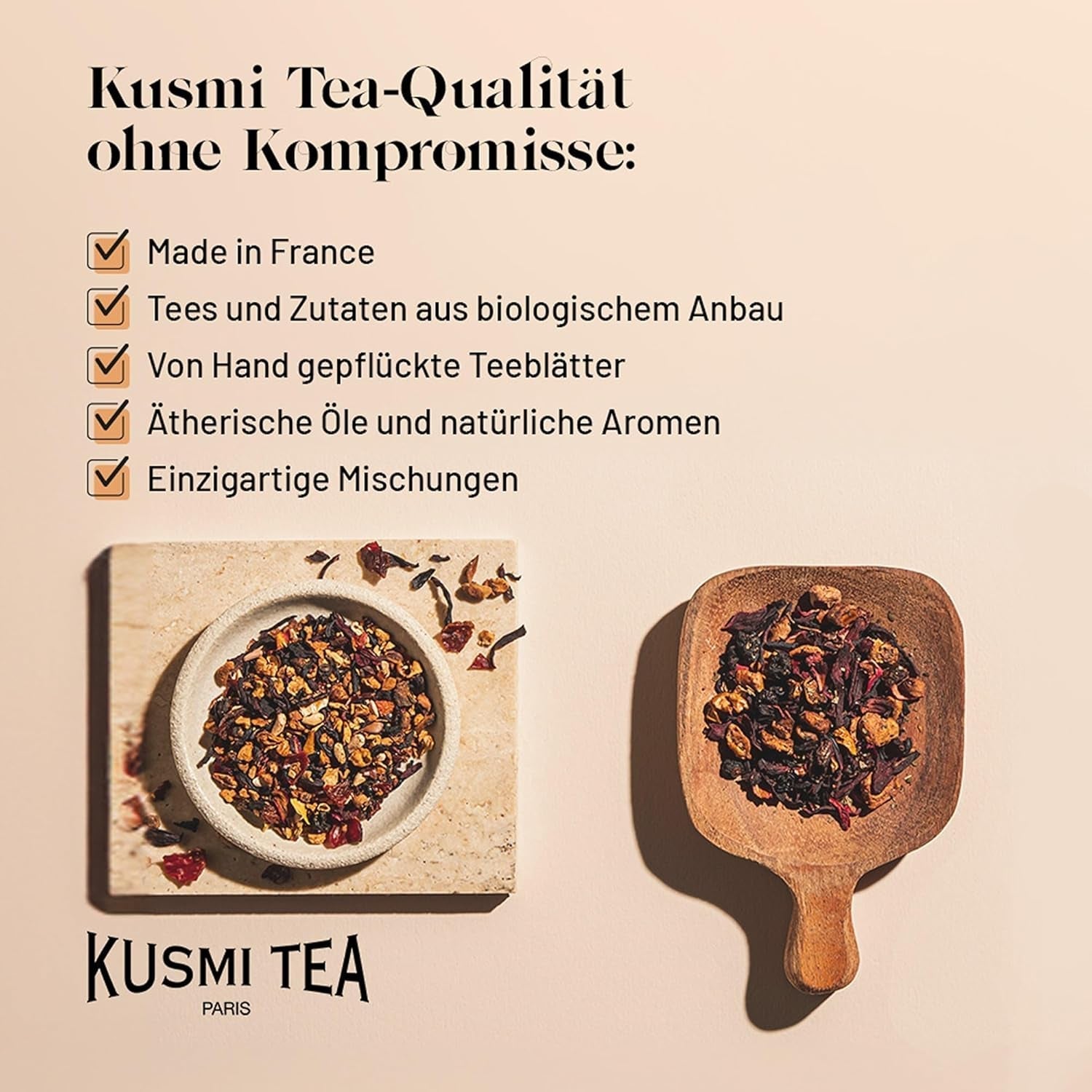 Kusmi Tea - pachet de 2 - Aquaexotica + Aquarosa - ceai de hibiscus cu mere, măceșe și fructe de pădure negre - ceai de fructe organic fără teină - se poate consuma cald sau rece - 2X20 pliculețe de ceai