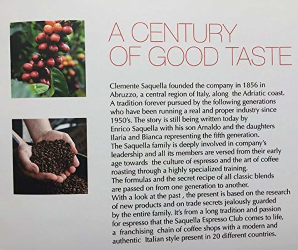 Café en grains Saquella Caffe Saquella Espresso Extra Cream, 1 paquet (1 x 1 kg)