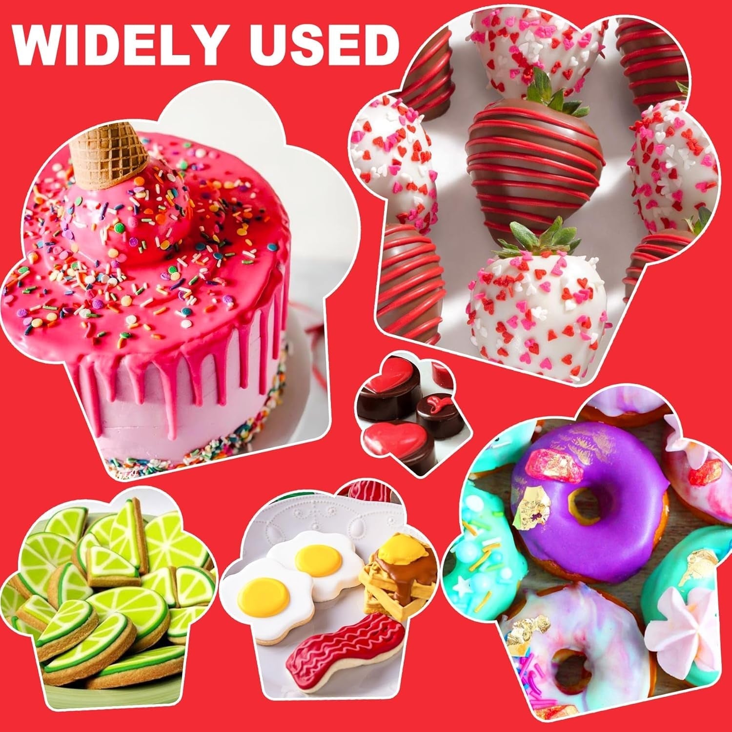 Colorant alimentaire liposoluble - 12 couleurs colorant alimentaire à base d'huile pour chocolat, crème au beurre, bonbons, glaçage - colorant alimentaire concentré à base d'huile pour la pâtisserie, la cuisine, le fondant - 6 ml chacun