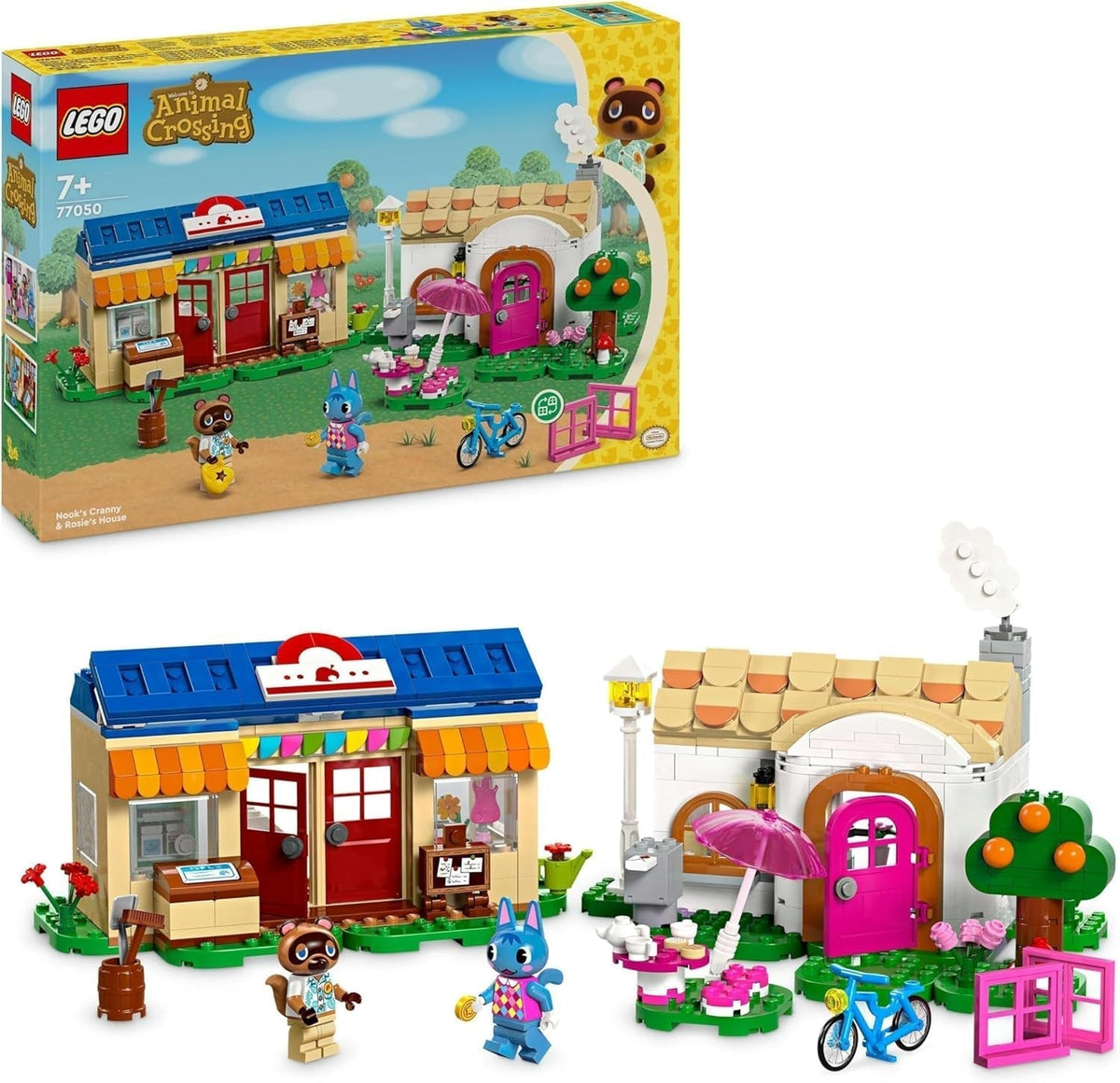 Ensemble LEGO Animal Crossing Nook's Shop et Sophie's House, jouet créatif pour enfants avec 2 mini figurines de la série de jeux vidéo, cadeau pour filles et garçons à partir de 7 ans 77050 Jeux de construction Besuche den LEGO-Store Single
