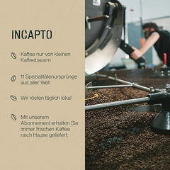 Boabe de cafea speciale Incapto | Origine unică Mexic | Espresso 100% Arabica | Cafea de specialitate 82 puncte SCA | Boabe de cafea prăjite tradițional | Plantație Chiapas, Ethichub Cafea Naty Shop