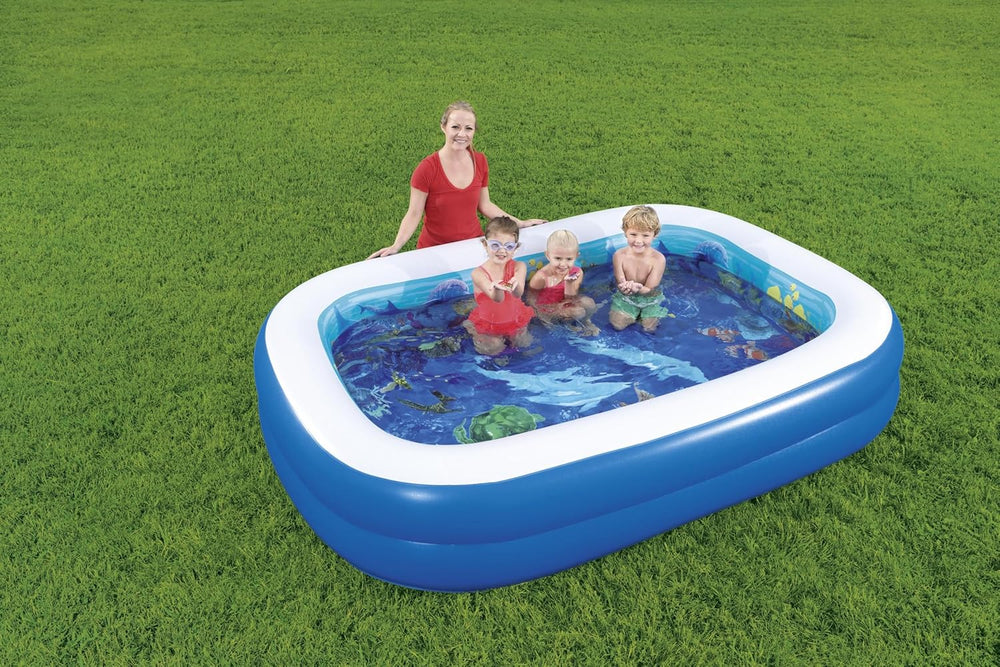Bestway Piscine Familiale, Aventure 3D, 262 x 175 x 51 cm, 54177, Multicolore