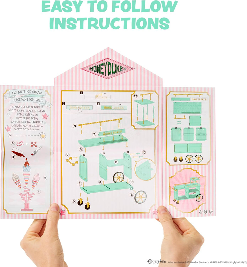 MGA's Miniverse Make It Mini Honeydukes Trolley - Mini-Sammlerstücke Harry Potter, 50+ Teile, Kunstharz-Bastelspiel, Nachgebildete Lebensmittel, Für Sammler & Kinder ab 8, Nicht ESSBAR