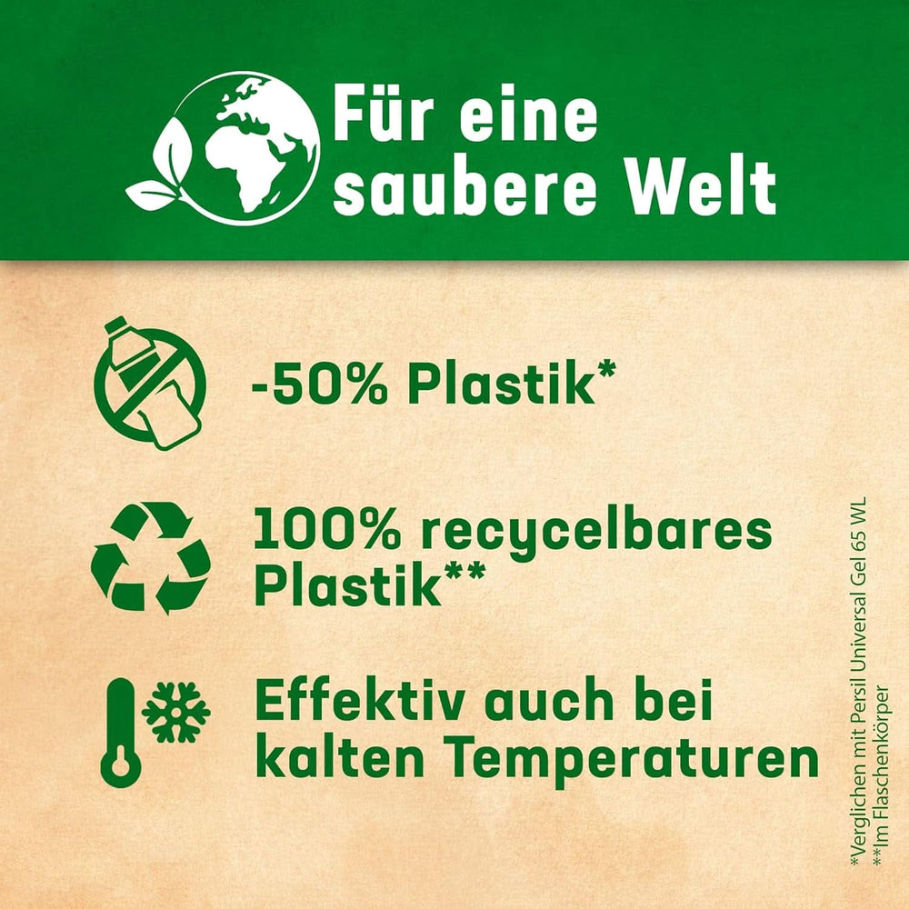 Persil Ultra Concentrate Color Detergent (2 X 65 lavages), lessive liquide hautement concentrée avec technologie Deep Clean Plus contre les taches les plus difficiles Rufe Naty Shop Lessive