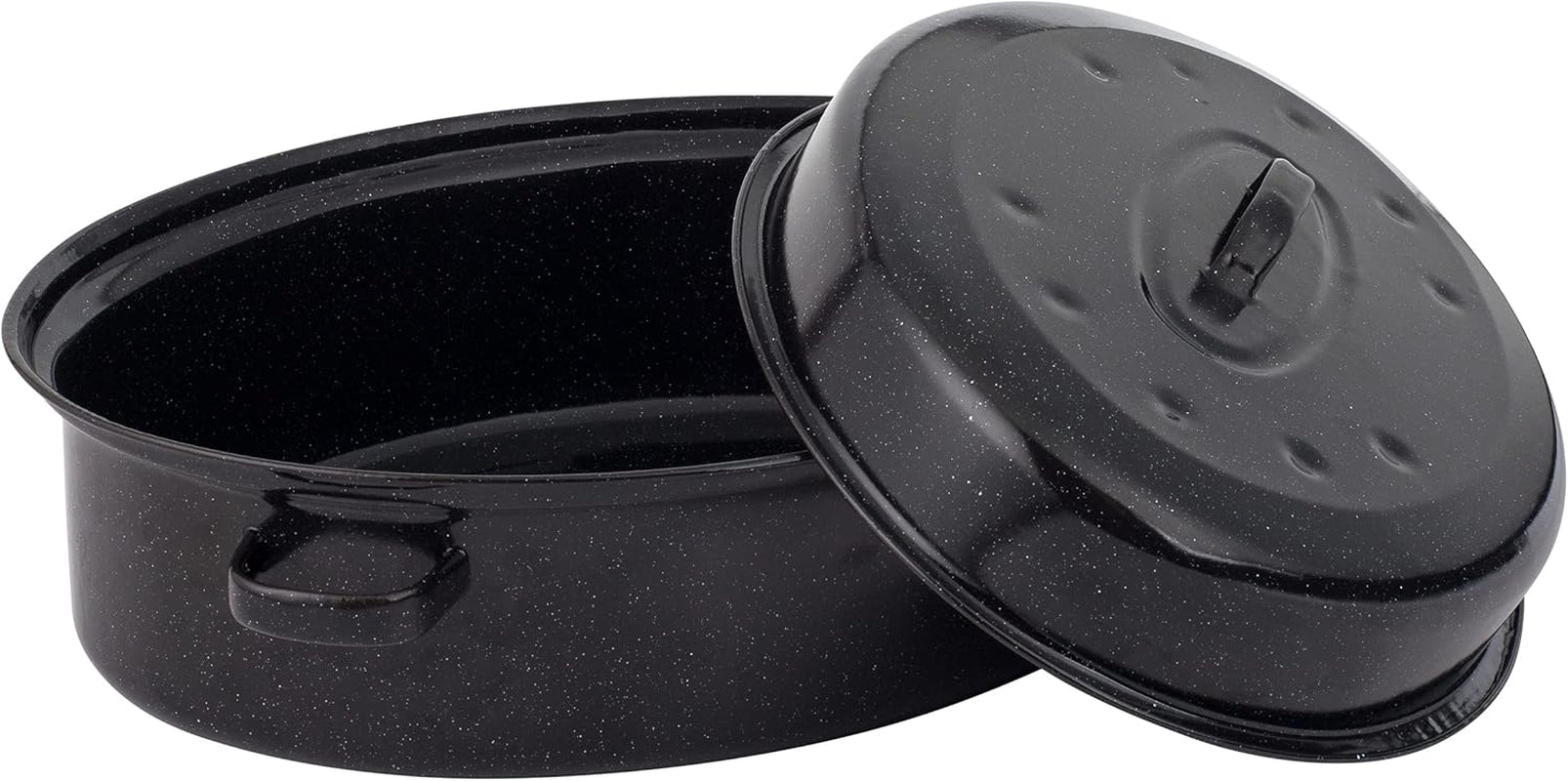 Russell Hobbs CW9161 Romano 34Cm Emaille Bräter - Mit Gitter, Rechteckige Auflaufform Mit Rost, Spülmaschinenfest Ofenform, Grill Auflaufform, Bratform Für Backofen Ofenbeständig Bis 230 Grad Matrite si tavi pentru copt Naty Shop 38Cm Bräter Mit Deckel