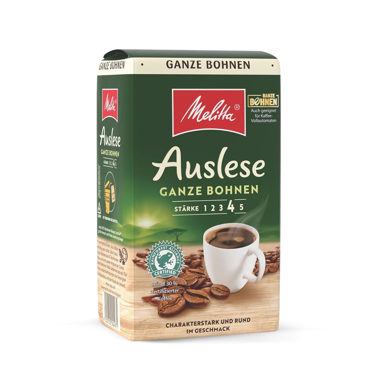 Café filtre Melitta Auslese 500 grammes, Café en grains entiers Naty Shop Coffee 500 grammes