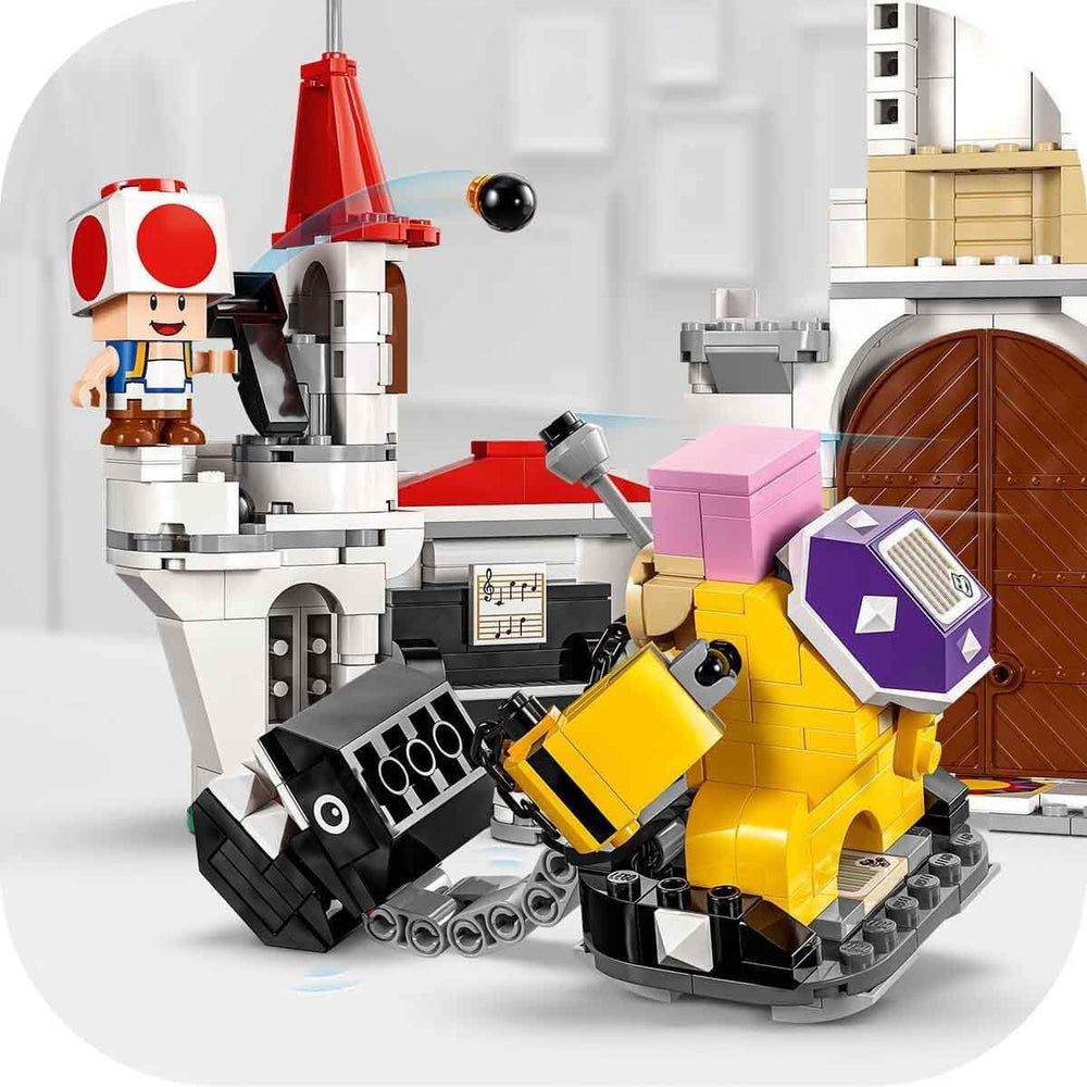 LEGO Super Mario Roy's Battle at the Mushroom Palace Adventure Set avec personnages Nintendo Cadeau pour filles, garçons et joueurs de 7 ans 71435 Jeux de construction Besuche den LEGO-Store