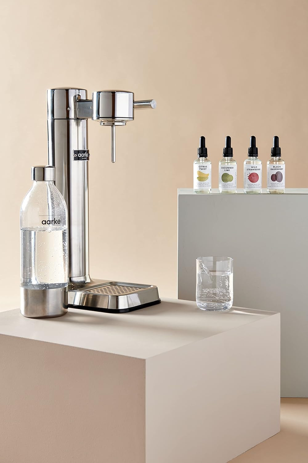 Aarke Aroma picături pentru apă spumantă, gust de zmeură neagră Indulcitori Naty Shop