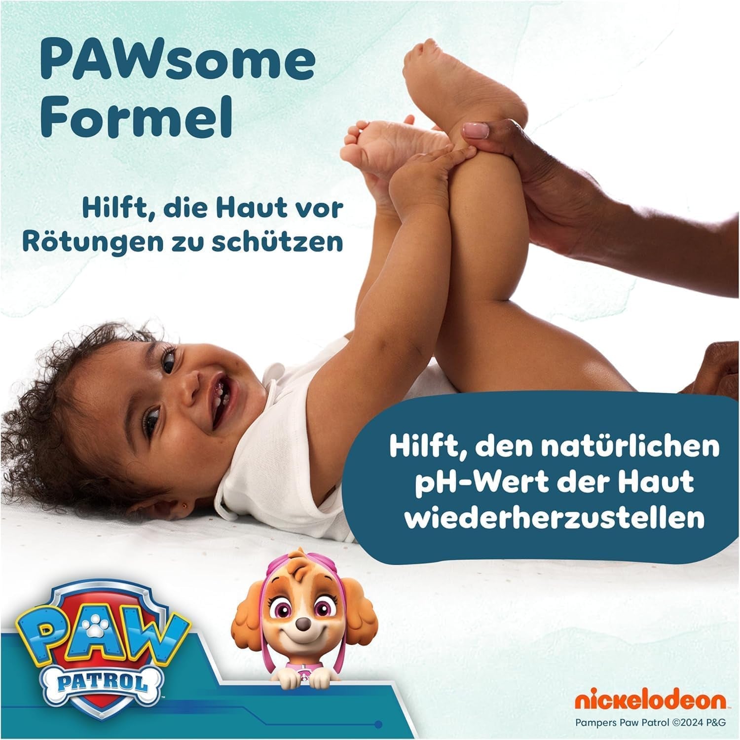 Pampers Harmony Aqua Baby Wipes Paw Patrol 15 Pack de 48 lingettes 720 lingettes pour bébé aide à restaurer l'équilibre naturel du pH de la peau Lotion légère 99 % d'eau