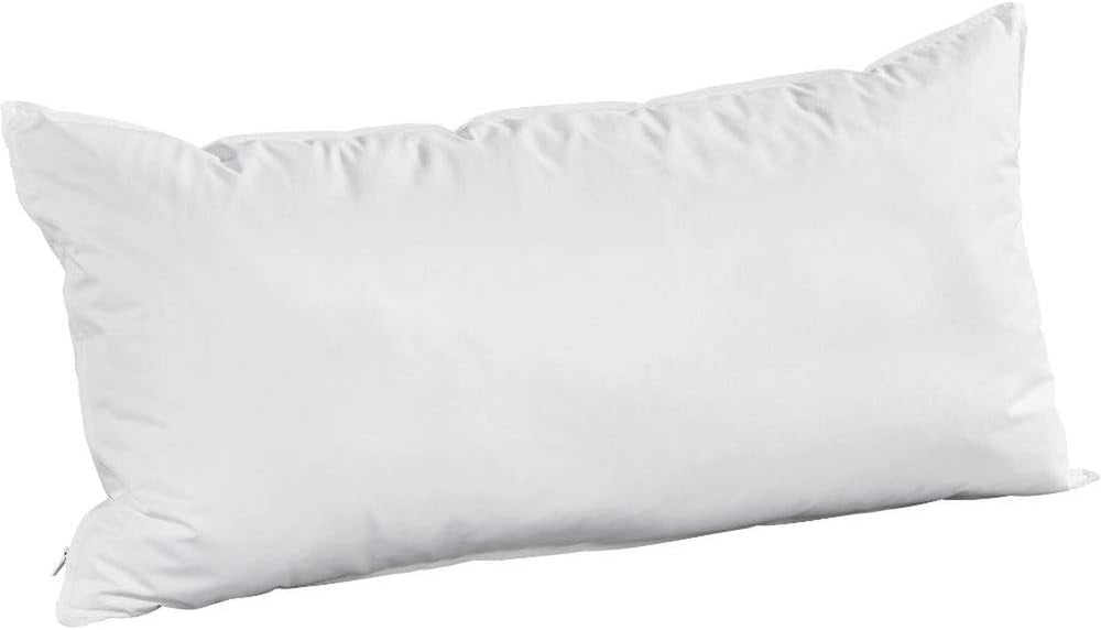 Oreiller Badenia Trendline Comfort avec housse en coton, 40 X 80 cm, blanc, certifié Oeko-Tex, produit selon la norme de qualité allemande Oreillers standard Naty Shop 40 X 80