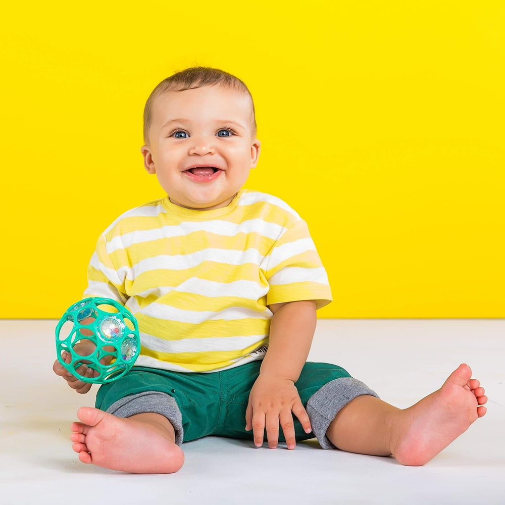 Bright Starts Little Shakers Coffret cadeau 6 pièces – Hochets et anneaux de dentition pour bébé sans BPA, faciles à attraper, unisexe pour nouveau-né +