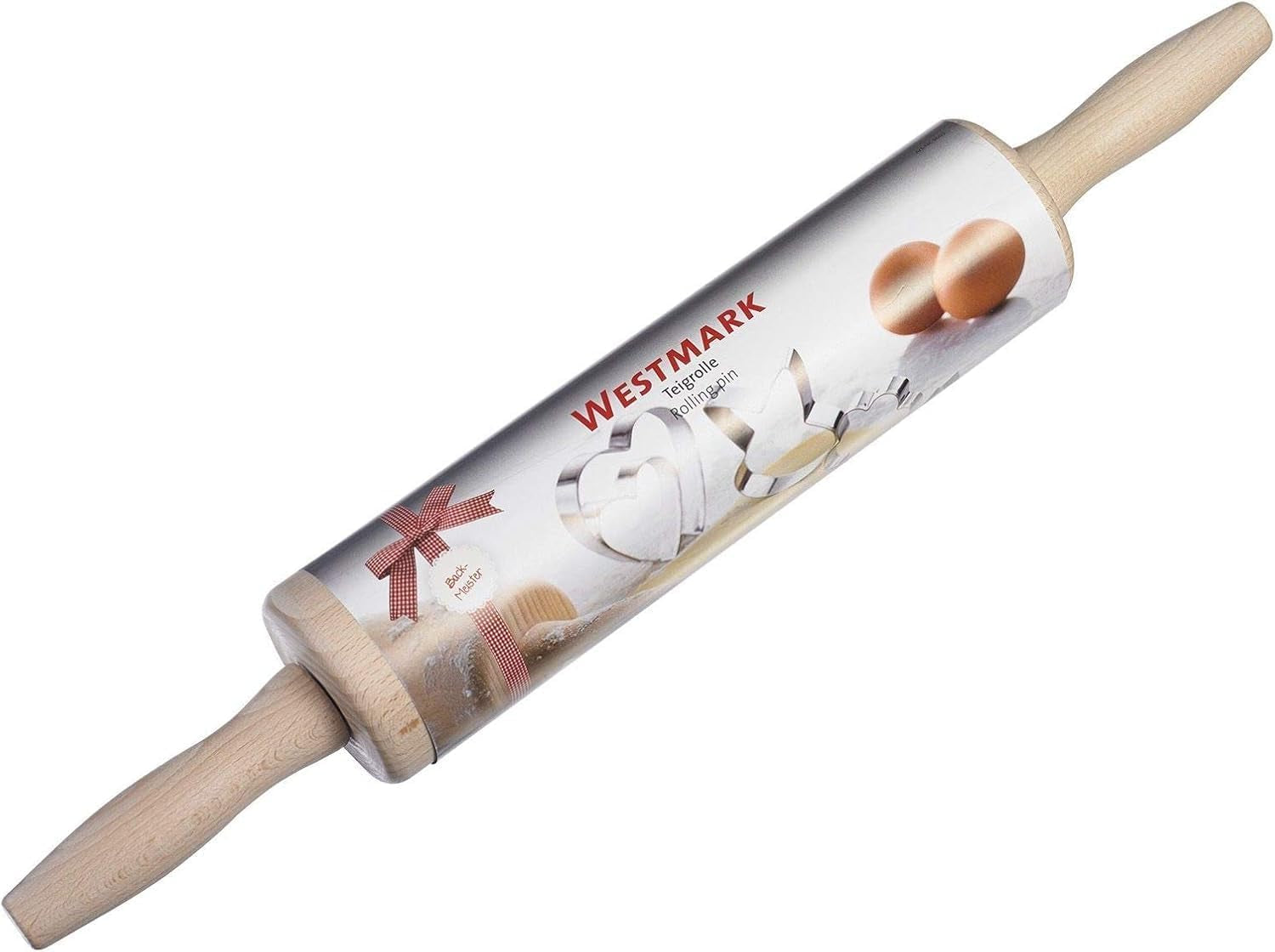 Rouleau à pâtisserie Westmark, en bois de hêtre, longueur : 46 cm, Wood, Woody, marron clair, 30012270