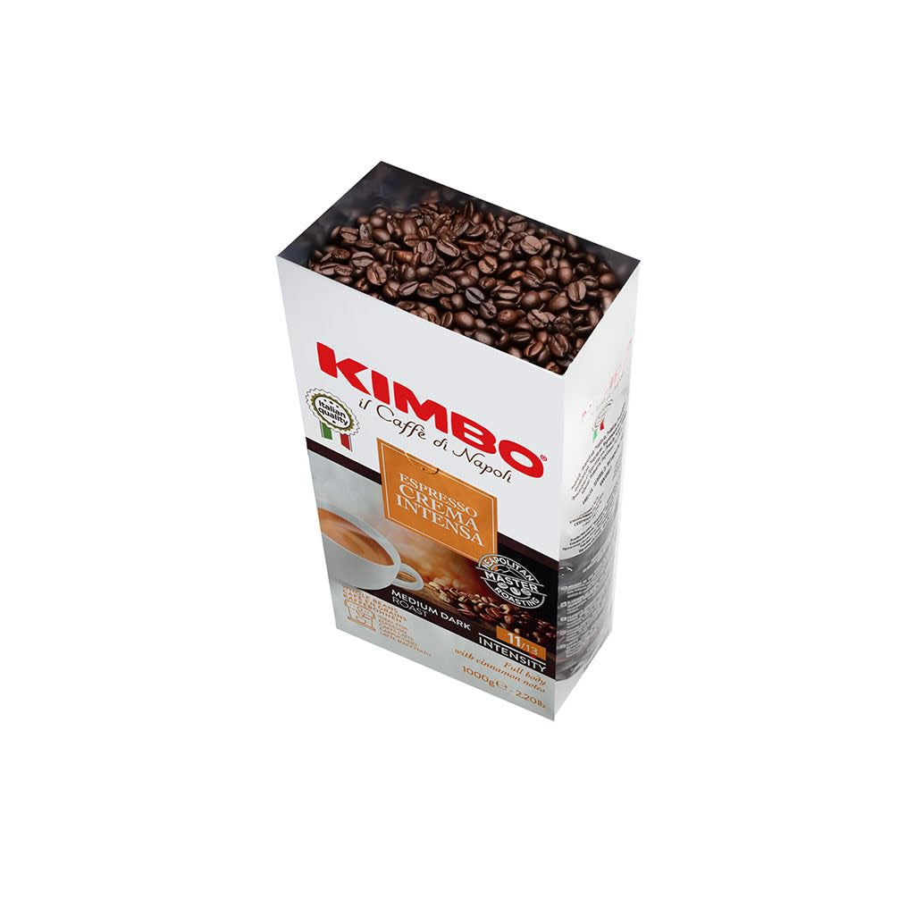 Café en grains entiers Crema Intensa, torréfaction moyenne, sac de 1 kg