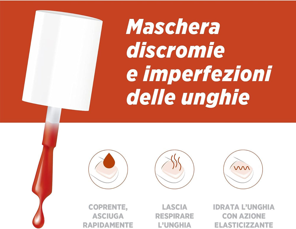 Vernis à ongles Microblock 3 en 1 contre les champignons des ongles, orange foncé, remède contre les champignons des ongles, 5 ml, 16 couleurs