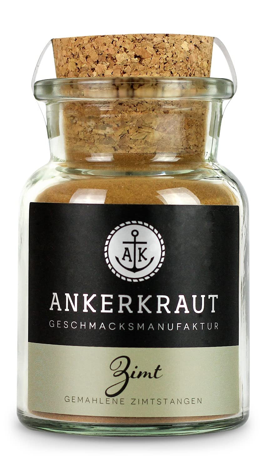 Ankerkraut Zimt, gemahlen, 75g dans un verre Korkenglas