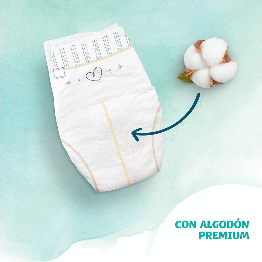 Couches Total Care, taille 3, 46 couches, protection douce de la peau, avec des matériaux d'origine végétale