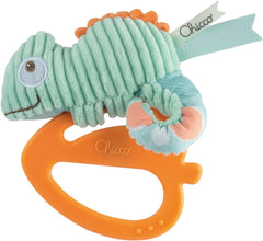 Jucărie Chicco My Sweet Doudou Chameleon, fabricată din țesături de înaltă calitate, inel din plastic moale, calmant în perioada de dentiție, jucărie pentru copii, 3-18 luni Jucarii Bebe Naty Shop Cameleon