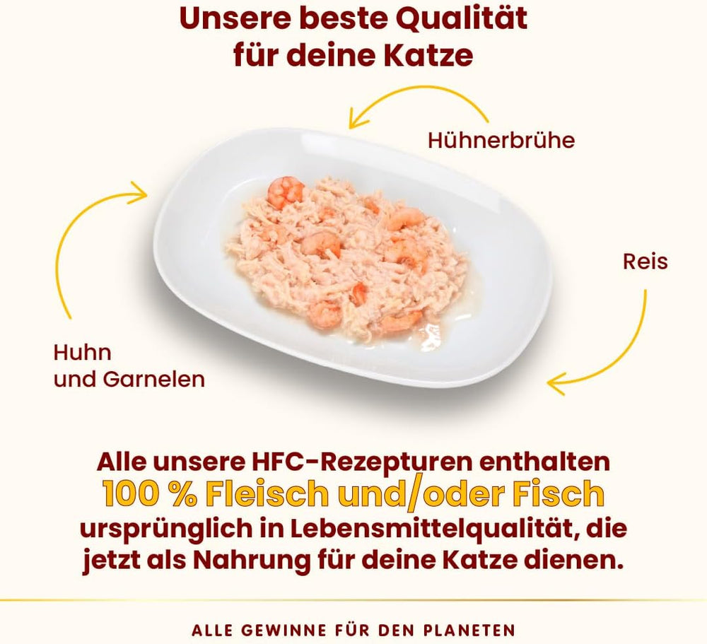 Almo Nature HFC Hrană umedă naturală pentru pisici - Rețete asortate cu pui - 6 x 70g