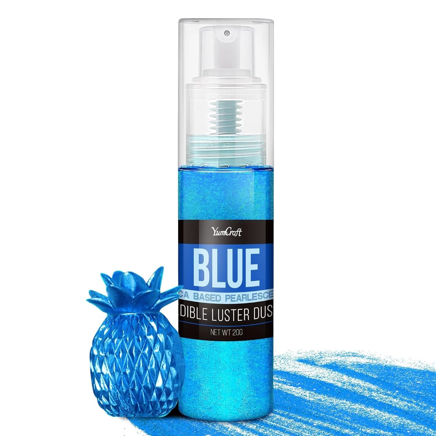 Spray pailleté comestible, 20 grammes Naty Shop Bleu