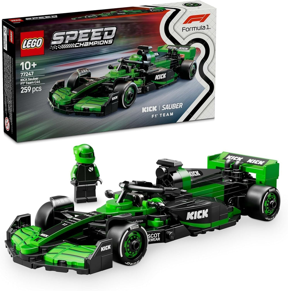 LEGO Speed Champions Voiture de course Mercedes-Amg F1 W15 - Jouet figurine de Formule 1 - Modèle de voiture à collectionner et à construire - Cadeau pour garçons et filles à partir de 10 ans ou fans adultes 77244 Ensembles de construction Besuche den LEGO-Store Kick Sauber F1 Team C44 Race Car 77247