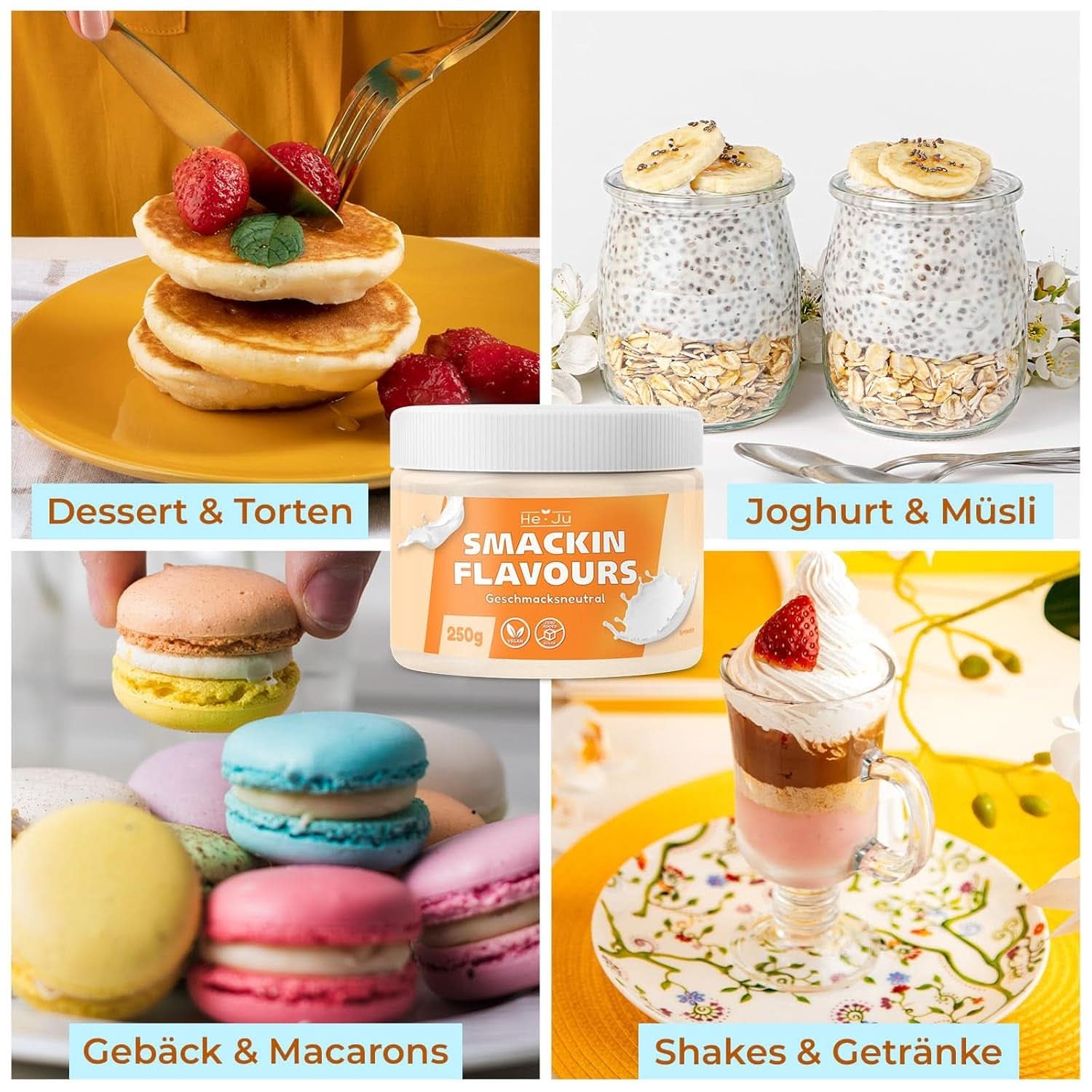 He-Ju, Poudre à saveur neutre, 250 grammes Aromas Naty Shop