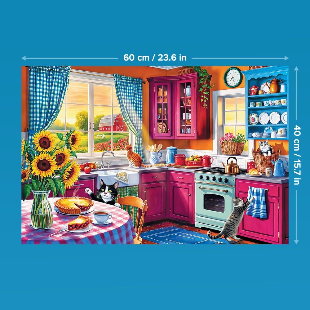 Trefl - Puzzle Easypiece : Matin dans la cuisine - 300 pièces - Grandes pièces, Puzzle facile, pour adultes et enfants de 10 ans et plus Naty Shop