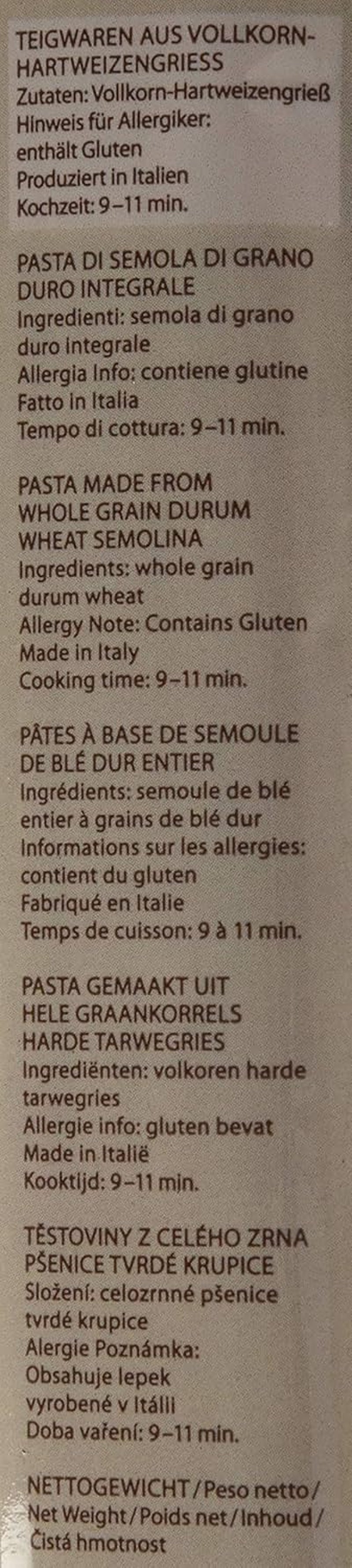 Pâtes spaghetti entières, 500 g