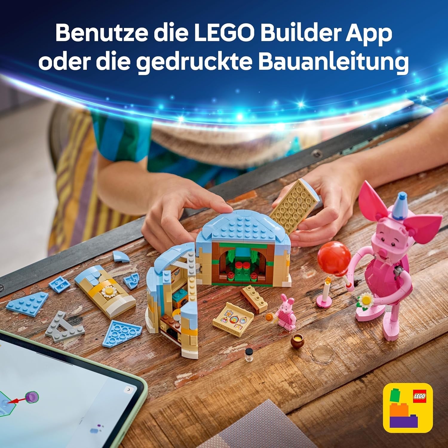 LEGO | Disney Ferkels Geburtstagsspaß - Spielzeug mit niedlicher Tierfigur, Geburtstagskuchen & Sammler Minifigur - Geschenkidee für Mädchen ab 9 Jahren & Fans - 43305