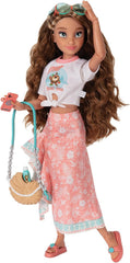 Disney ILY 4EVER Vaiana Modepuppe mit Zubehör, 29 cm, 13 Bewegungspunkte, offiziell lizenziert von Jakks Pacific. Komplett mit kombinierbarem Zubehör und glitzerndem Micky-Ring!